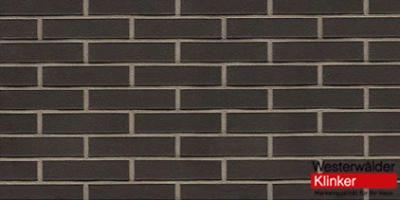 Клинкерный кирпич WK85E Brilliant Schwarz 240x115x52 Westerwalder Klinker